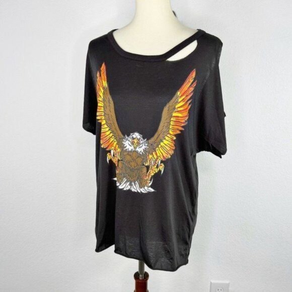 NEW Chaser Eagle Rock Distressed Graphic Tee Size M - Picture 3 of 9